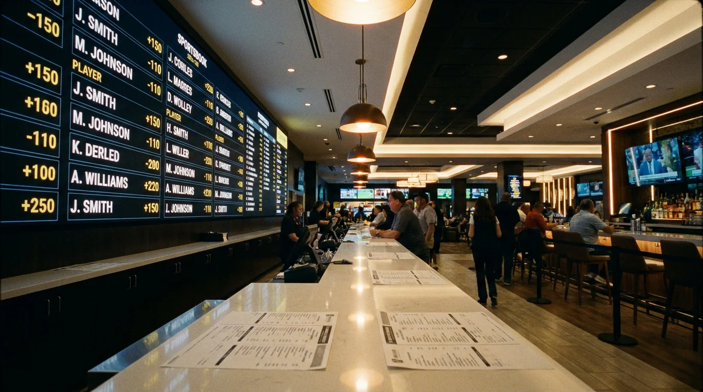 Sportsbook screen listing goalscorer market options