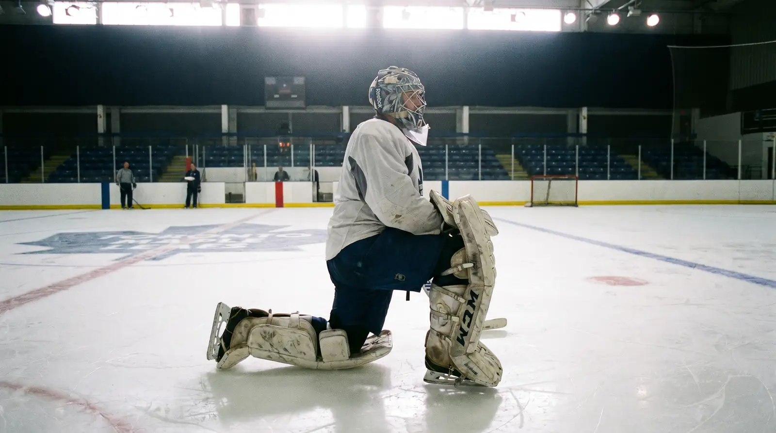Backup goaltender warming up during morning skate while the betting line has not yet adjusted